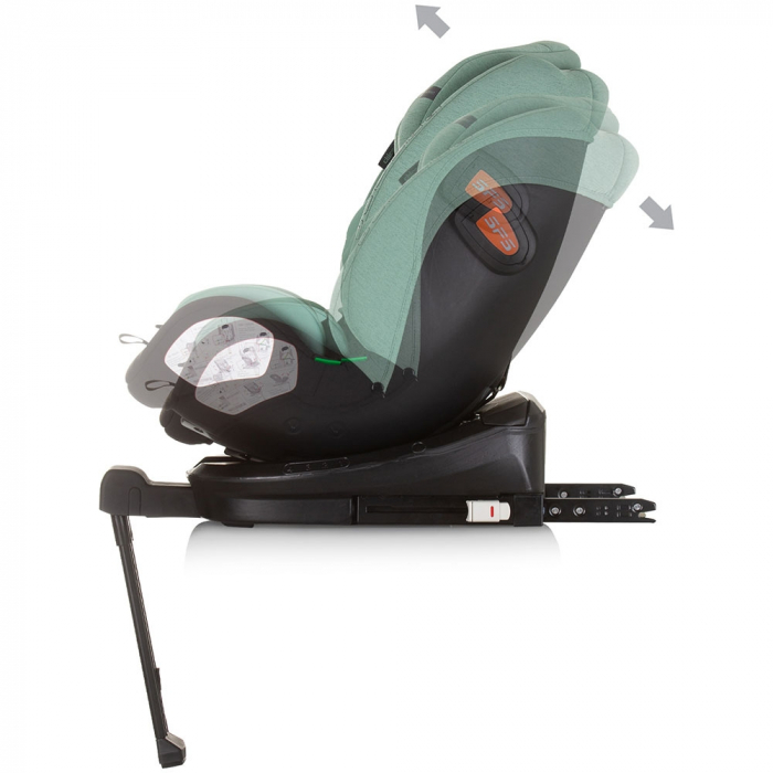 Scaun auto Chipolino Tourino I-Size 40-150 cm pastel green cu sistem Isofix [5]