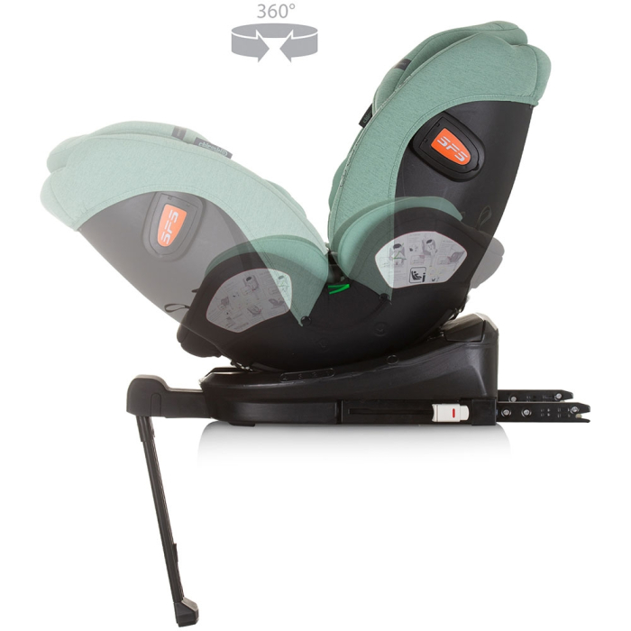 Scaun auto Chipolino Tourino I-Size 40-150 cm pastel green cu sistem Isofix [7]