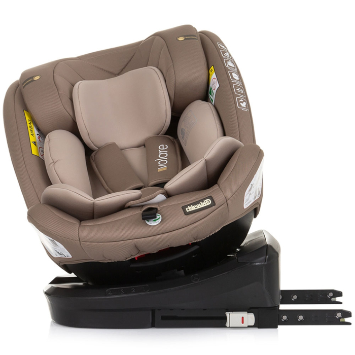 Scaun auto Chipolino Volare I-Size 40-150 cm macadamia cu sistem Isofix [6]