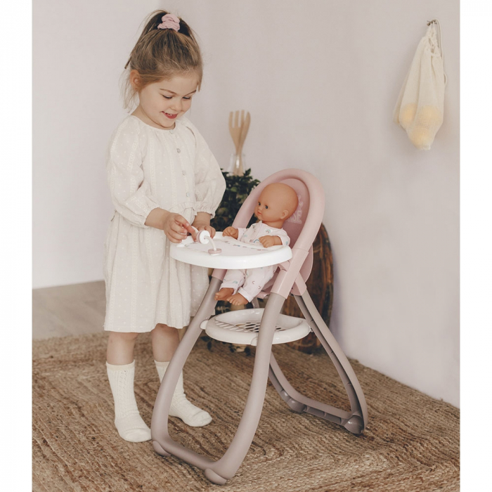 Scaun de masa pentru papusi Smoby Baby Nurse maro [5]