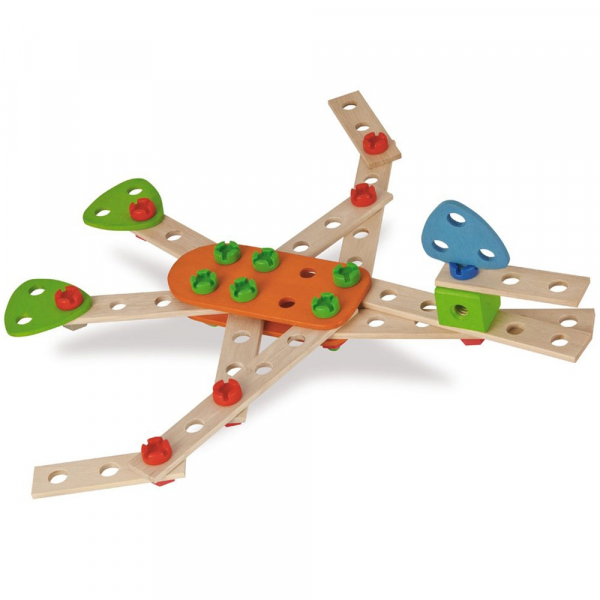 Set constructie din lemn Eichhorn Constructor Biplane 85 piese [4]