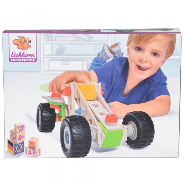 Set constructie din lemn Eichhorn Quad 100 piese [7]