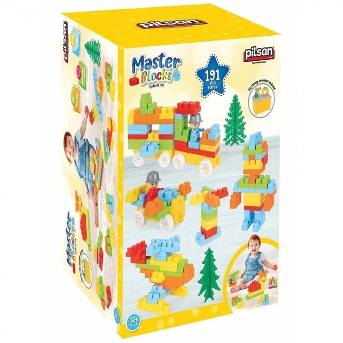 Set constructie Pilsan Master Blocks 194 piese [6]