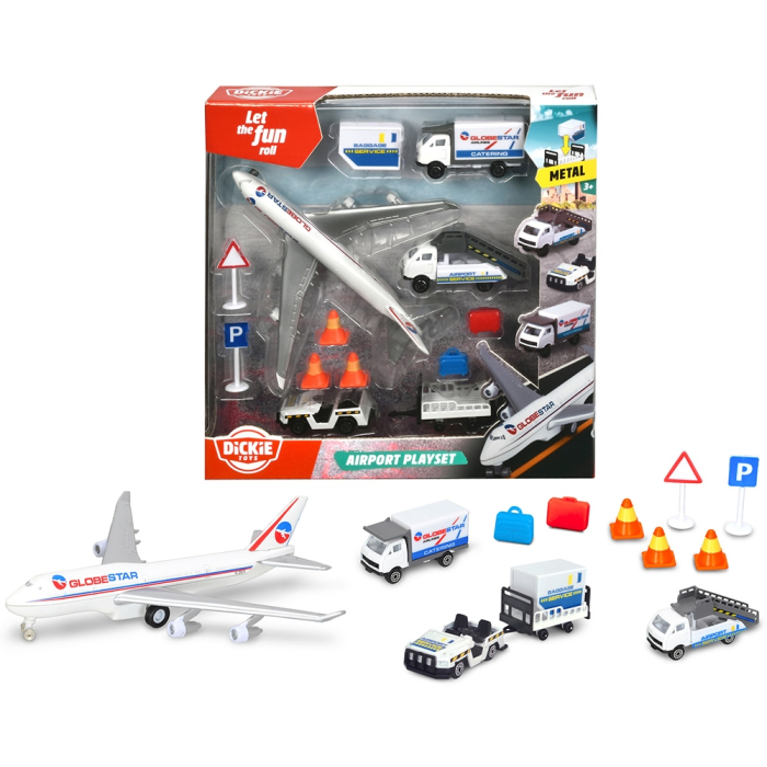 Set de joaca aeroport Dickie Toys Airport Playset cu 13 piese [15]
