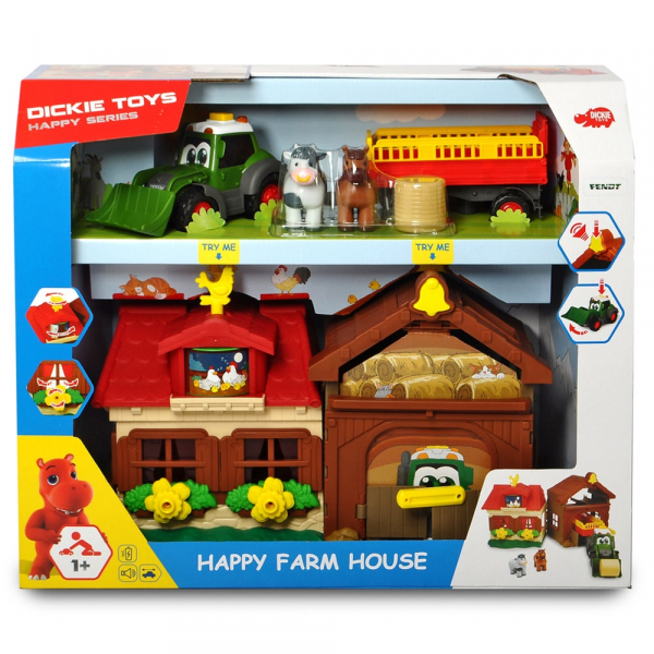 Set Dickie Toys Happy Farm House cu tractor si accesorii [2]