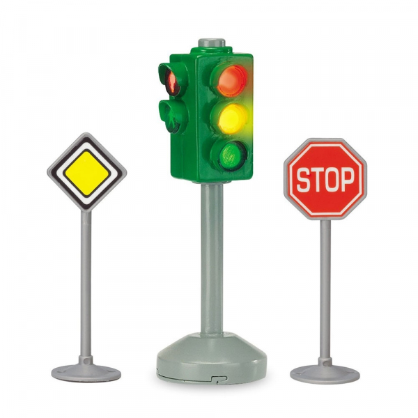 Set Dickie Toys Semafor City Light cu 2 semne rutiere [1]