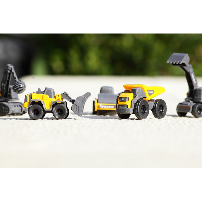 Set Dickie Toys Volvo Micro Workers 9 cm cu 5 vehicule [12]