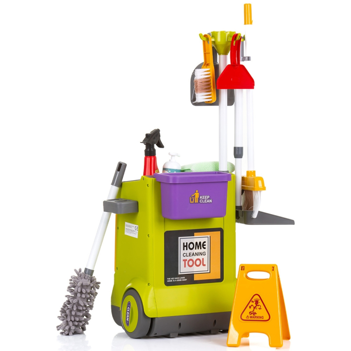 Set jucarie Chipolino Cleaning Trolley cu 16 accesorii [2]