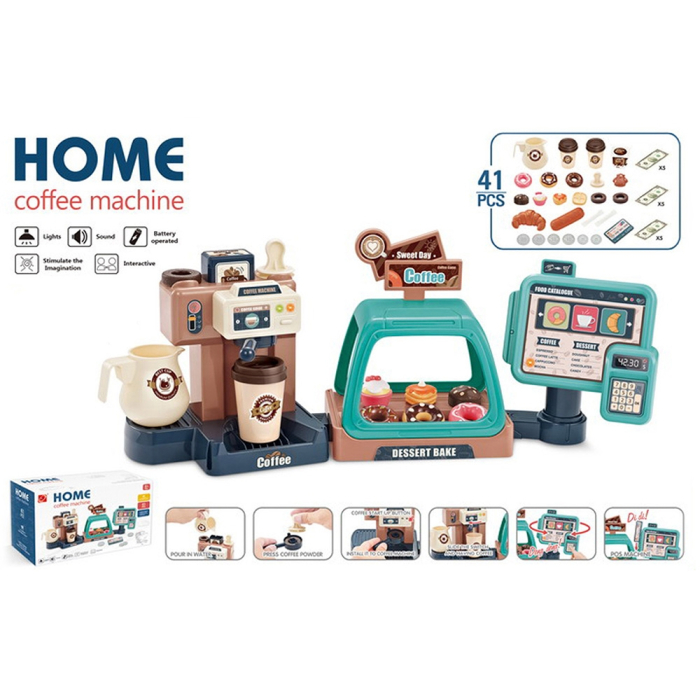 Set jucarie Chipolino Coffee Machine cu lumini, sunete si 41 accesorii [6]