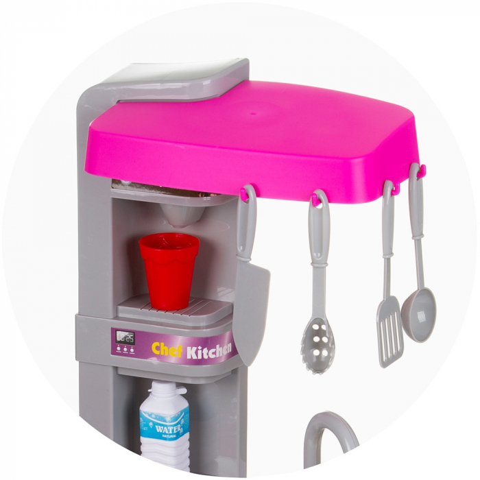 Set jucarie Chipolino Kitchen 72,5 cm cu sistem de curgere apa, lumini, sunete si 53 accesorii [8]