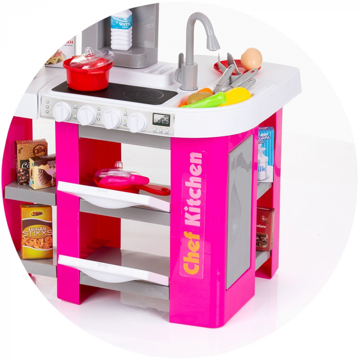 Set jucarie Chipolino Kitchen 72,5 cm cu sistem de curgere apa, lumini, sunete si 53 accesorii [6]
