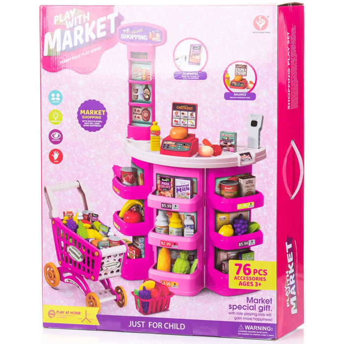 Set jucarie Chipolino Supermarket 78 cm cu lumini, sunete si 76 accesorii [12]