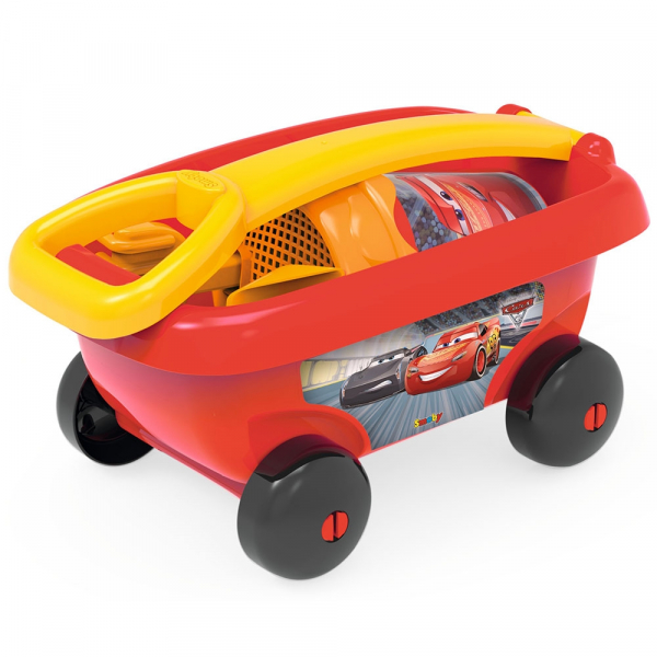 Set jucarii nisip Smoby Carucior Cars cu accesorii [2]