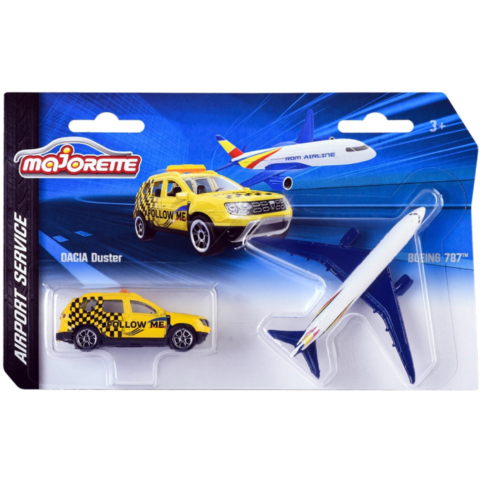 Set Majorette Dacia Duster Airport cu o masinuta si un avion [5]