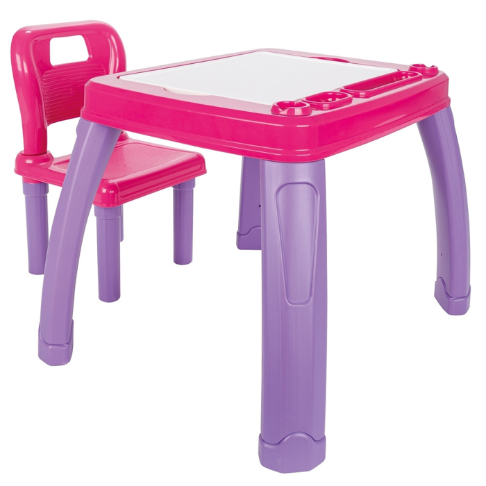 Set Masuta cu scaun pentru copii Pilsan Study Table pink [1]