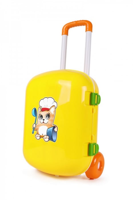 Set mini bucatarie in troliu galben TechnoK, cu accesorii [1]