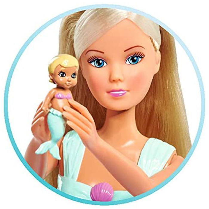 Set Simba Steffi Love Mermaid Family papusa Steffy 29 cm, papusa Kevin 29 cm si accesorii [4]