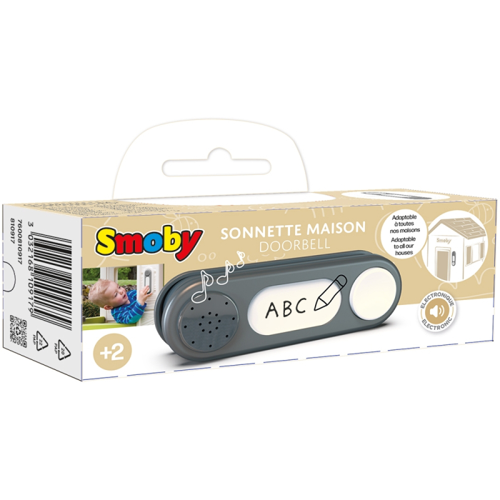 Sonerie electronica pentru casuta copii Smoby Doorbell gri [14]
