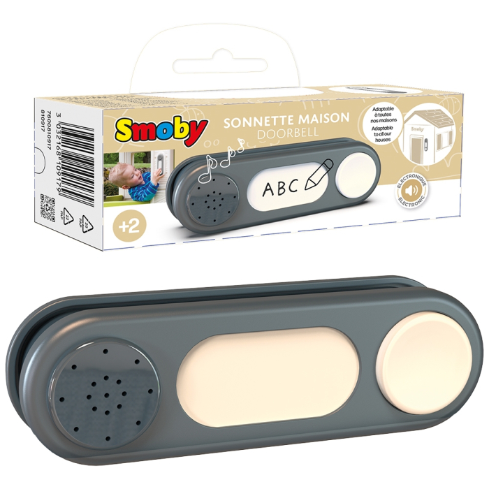 Sonerie electronica pentru casuta copii Smoby Doorbell gri [13]