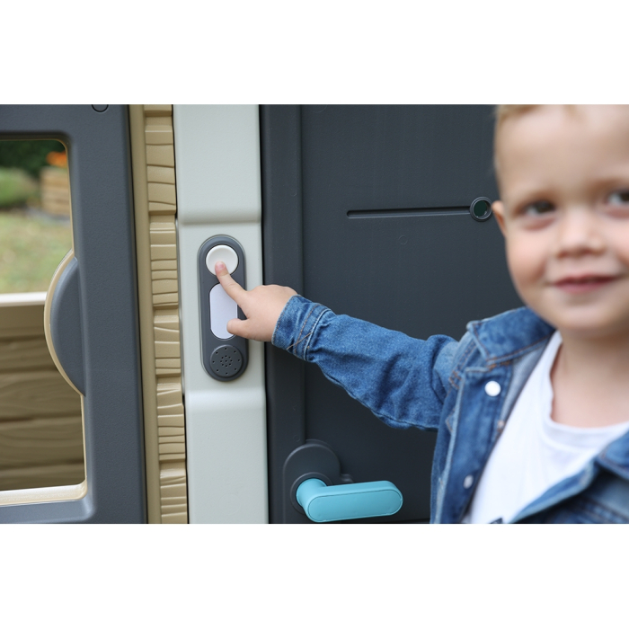 Sonerie electronica pentru casuta copii Smoby Doorbell gri [10]