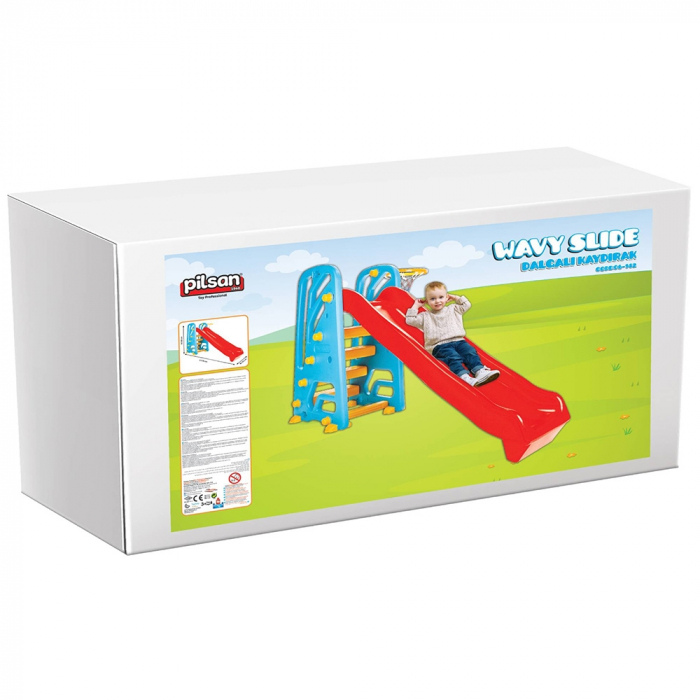 Tobogan Pilsan Wavy Slide cu cos baschet [3]