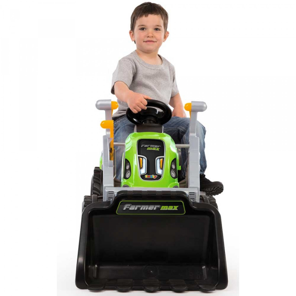 Tractor cu pedale si remorca Smoby Farmer Max verde [4]