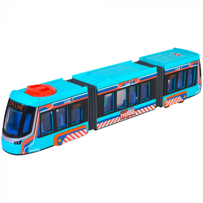 Tramvai Dickie Toys Siemens City Tram 41,5 cm albastru [1]