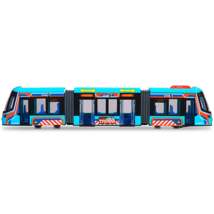 Tramvai Dickie Toys Siemens City Tram 41,5 cm albastru [3]