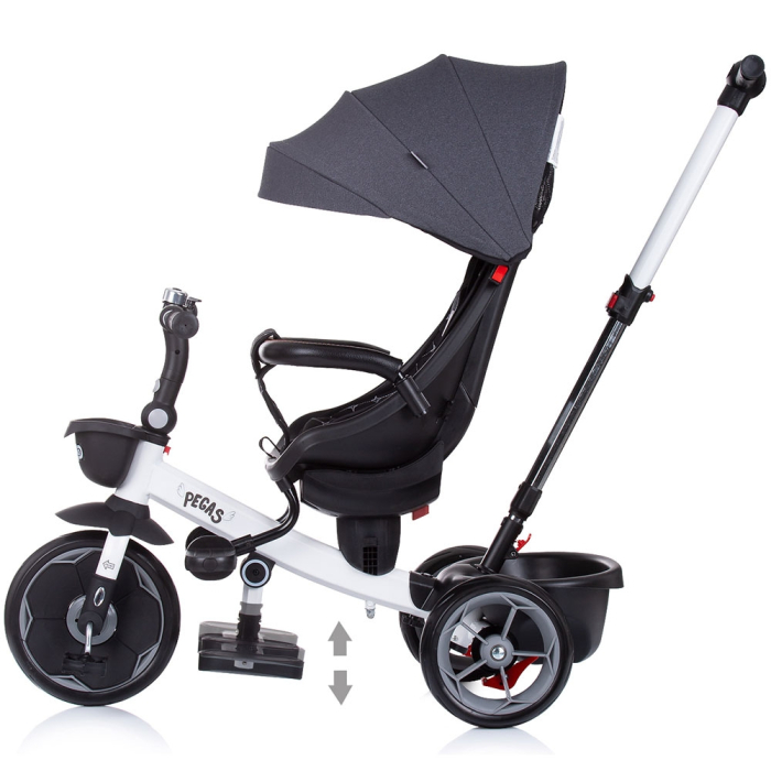 Tricicleta Chipolino Pegas cu sezut reversibil anthracite [4]