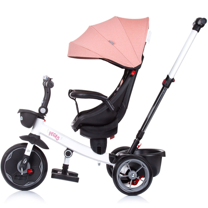 Tricicleta Chipolino Pegas cu sezut reversibil blush [8]