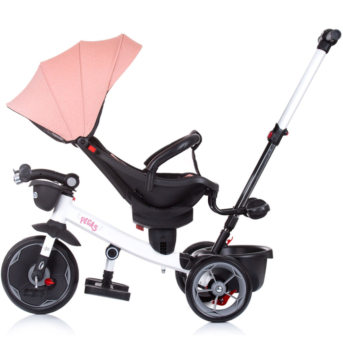 Tricicleta Chipolino Pegas cu sezut reversibil blush [7]