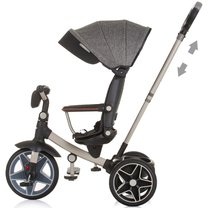 Tricicleta cu copertina si sezut reversibil Chipolino Derby granite [2]
