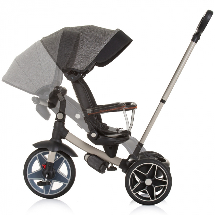 Tricicleta cu copertina si sezut reversibil Chipolino Derby granite [7]