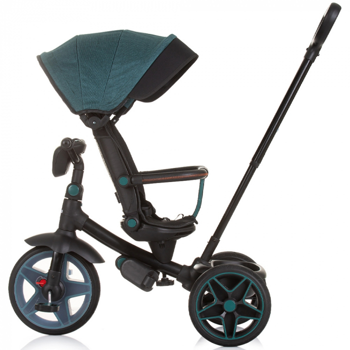 Tricicleta cu copertina si sezut reversibil Chipolino Derby teal [5]