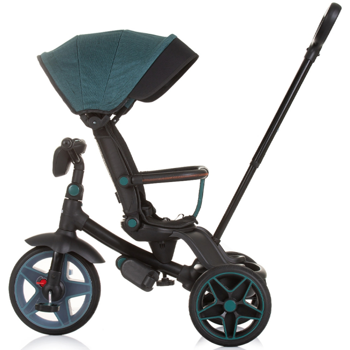 Tricicleta cu copertina si sezut reversibil Chipolino Derby teal [6]