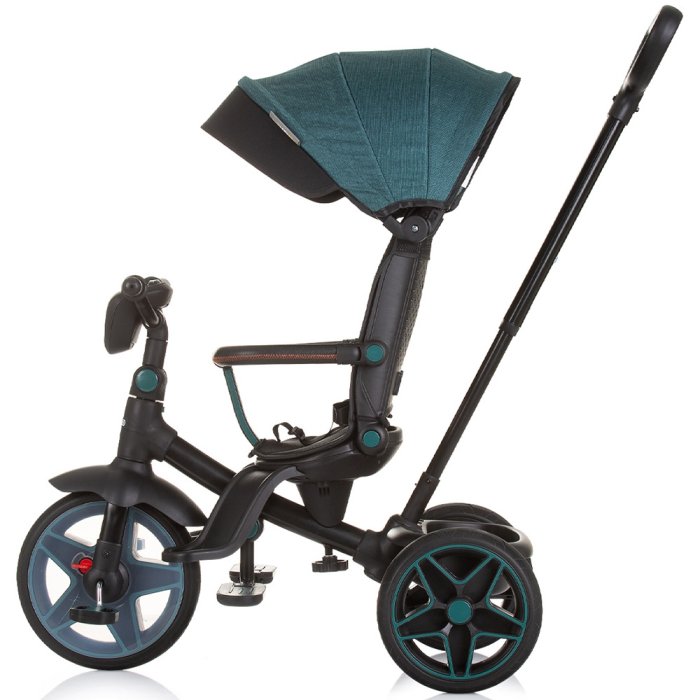 Tricicleta cu copertina si sezut reversibil Chipolino Derby teal [3]