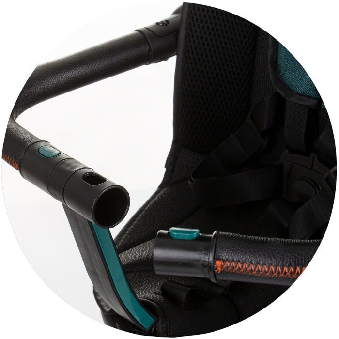 Tricicleta cu copertina si sezut reversibil Chipolino Derby teal [10]