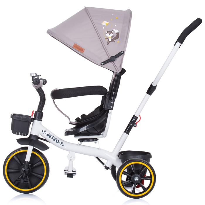 Tricicleta cu copertina si sezut reversibil Chipolino Jetro humus [2]