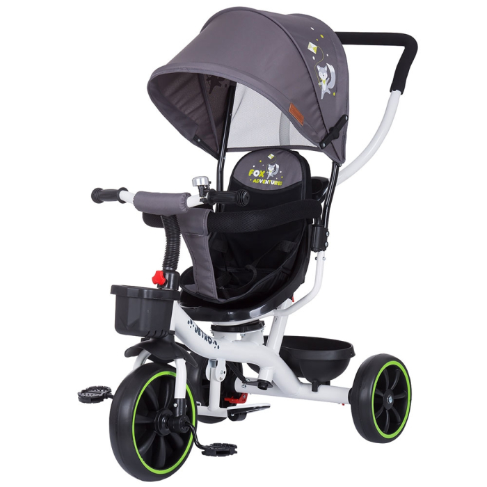 Tricicleta cu copertina si sezut reversibil Chipolino Jetro platinum [1]