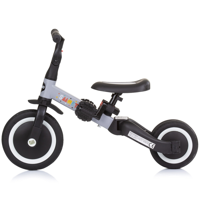 Tricicleta si bicicleta Chipolino Smarty 2 in 1 grey [5]
