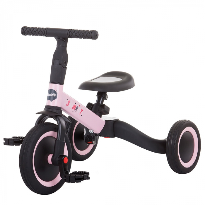 Tricicleta si bicicleta Chipolino Smarty 2 in 1 light pink [1]