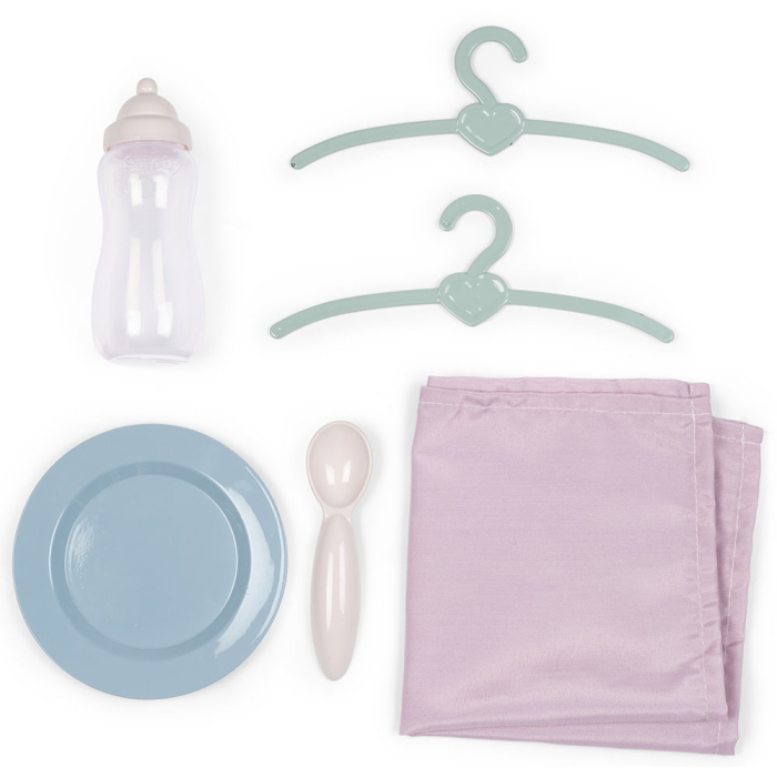 Valiza multifunctionala pentru papusi Smoby Baby Nurse 3 in 1 maro [3]