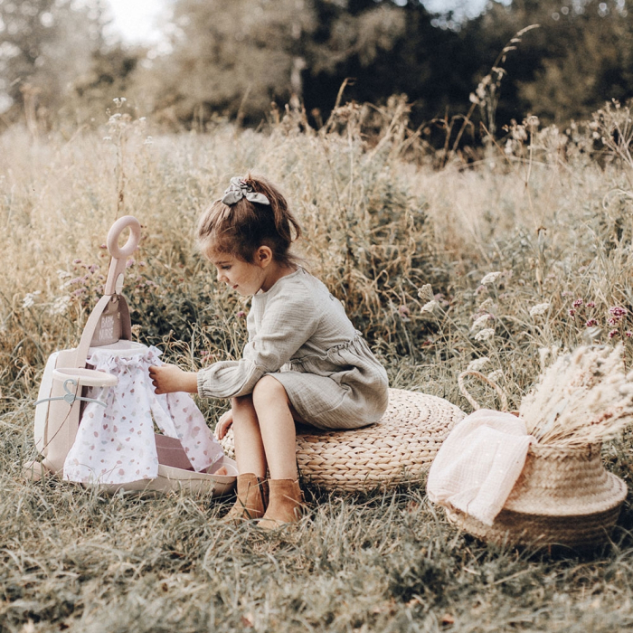 Valiza multifunctionala pentru papusi Smoby Baby Nurse 3 in 1 maro [8]