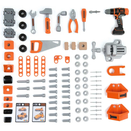 Atelier Smoby Black & Decker Bricolo Ultimate cu accesorii [1]