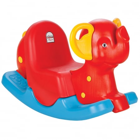 Tobogane si Leagane copii - Balansoar pentru copii Pilsan Happy Elephant red