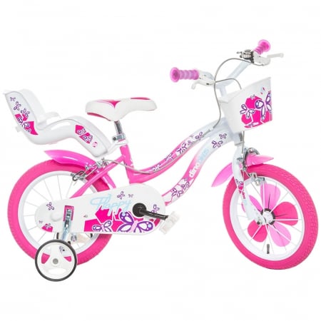 Biciclete copii - Bicicleta copii Dino Bikes 14' Flappy roz