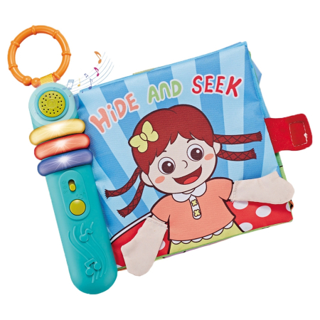 Jucarii educative - Carte senzoriala pentru copii Chipolino cu lumini si melodii Hide and seek