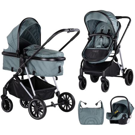 Carucioare 3 in 1 - Carucior Chipolino Aura 3 in 1 basil