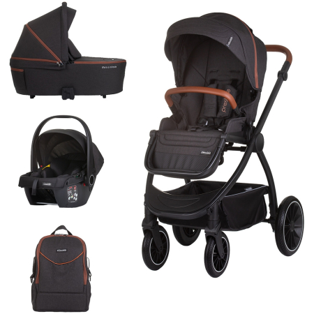 Carucioare 3 in 1 - Carucior Chipolino Prestige 3 in 1 blackberry