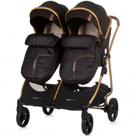 Carucior gemeni Chipolino Duo Smart 2 in 1 obsidian gold [6]